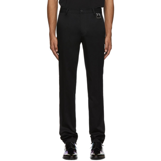 Photo: Givenchy Black Buckle Chino Trousers