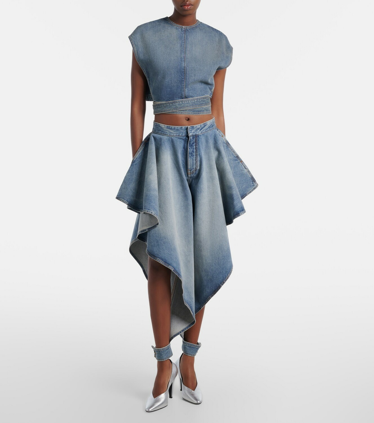 Alaïa Draped tapered jeans