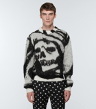 Amiri x Wes Lang Reaper mohair-blend sweater