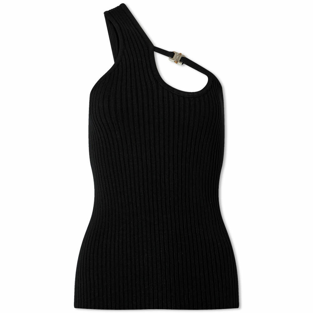 Photo: 1017 ALYX 9SM Women's Buckle Webbed Knit Top in Black