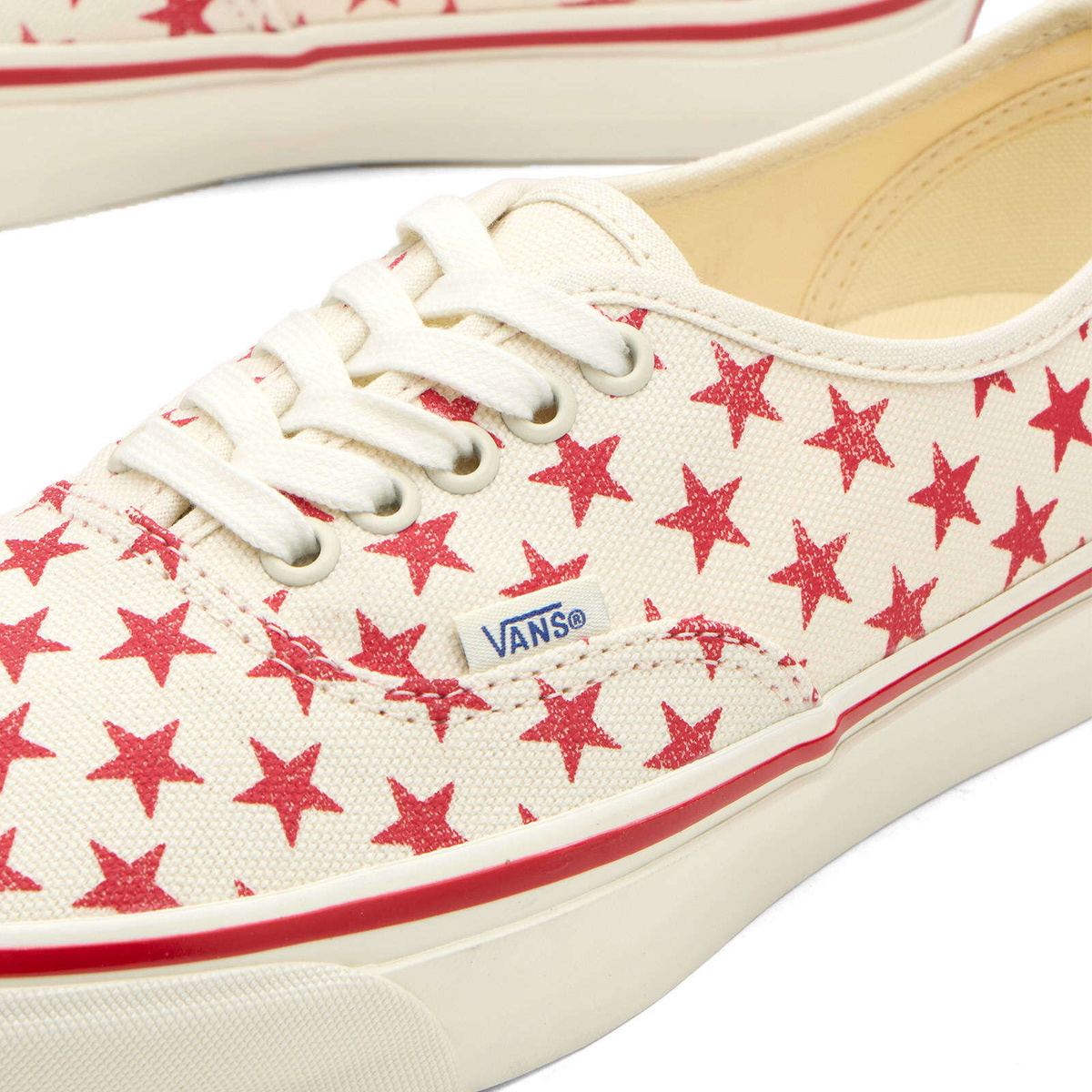 Vans Women's LX Authentic 44 Sneaker in Stars Racing Red/Marshmallow