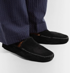 Thom Sweeney - Cashmere-Lined Suede Slippers - Black