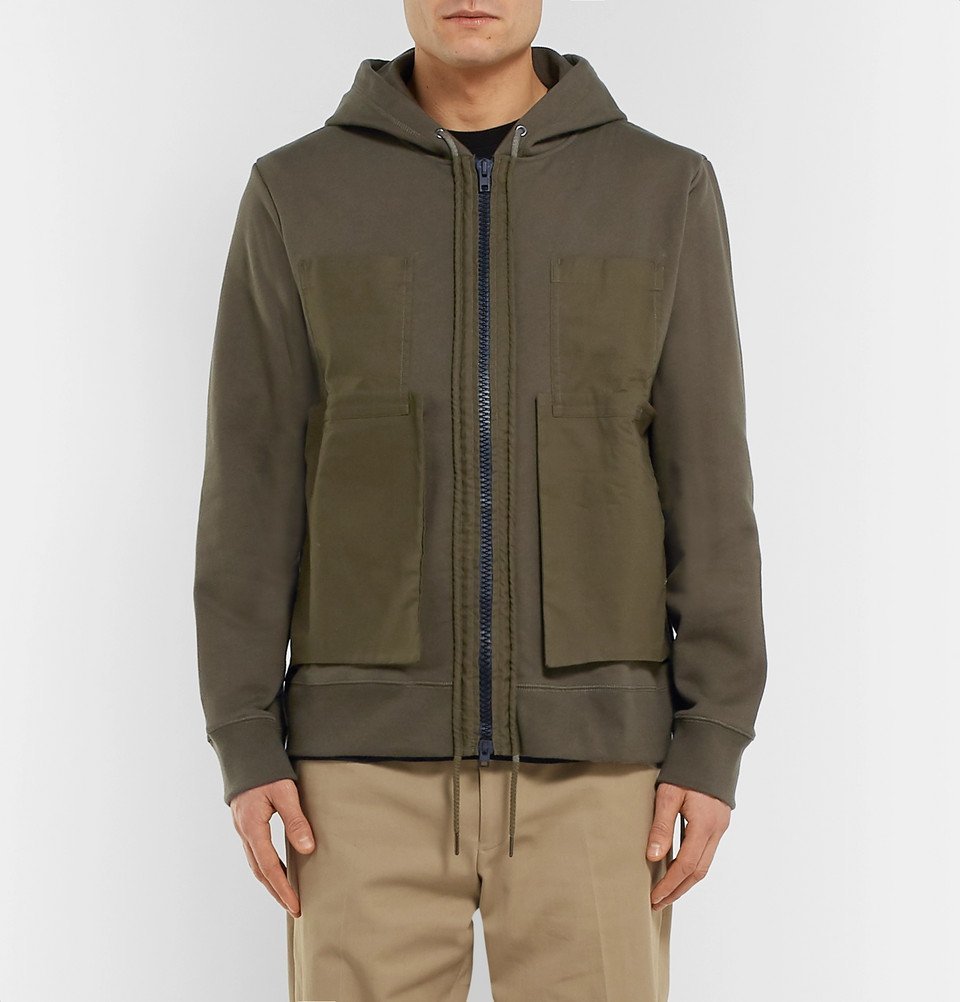 Craig Green - Poplin-Panelled Cotton-Blend Jersey Zip-Up