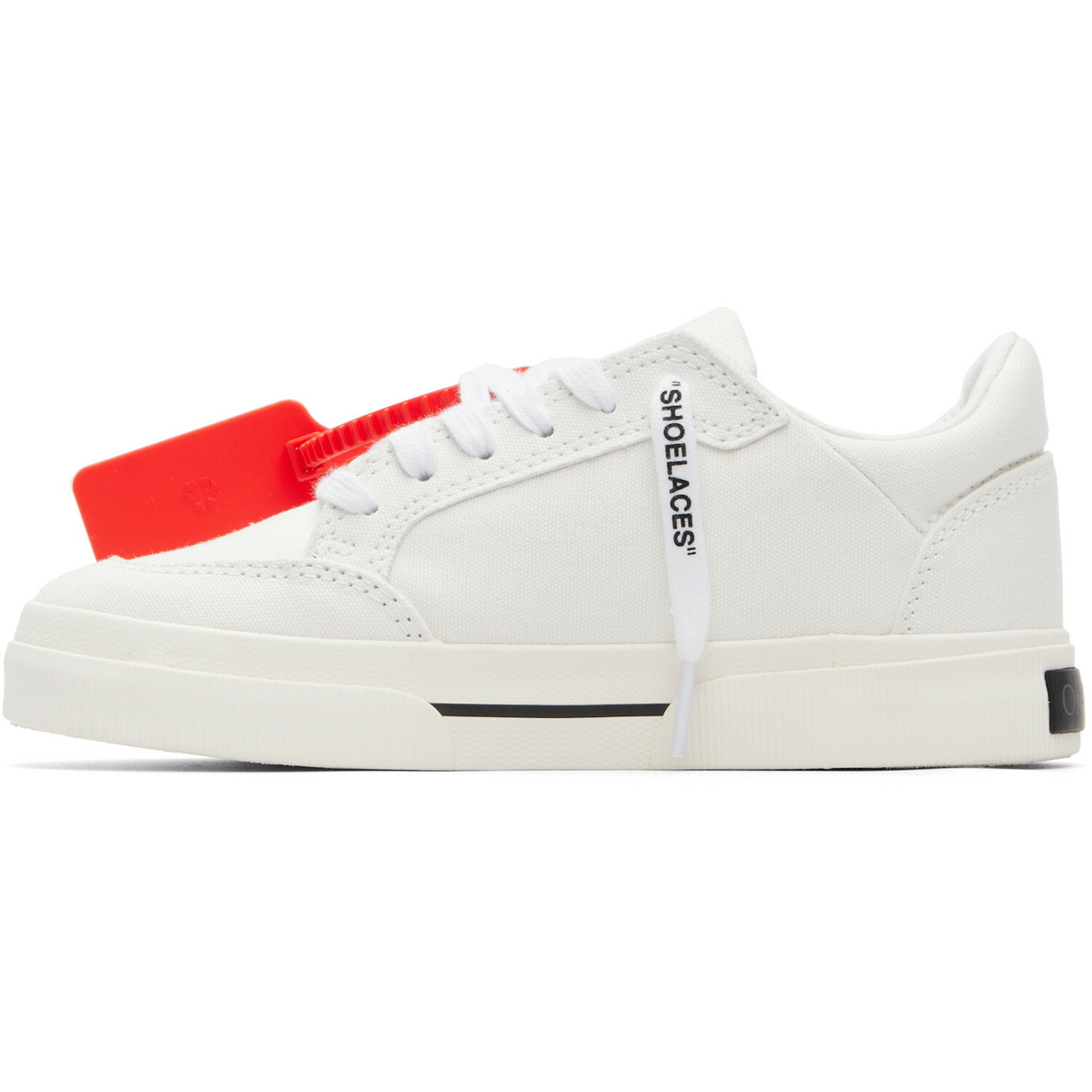 Off-White White Vulcanized Low Canvas Sneakers