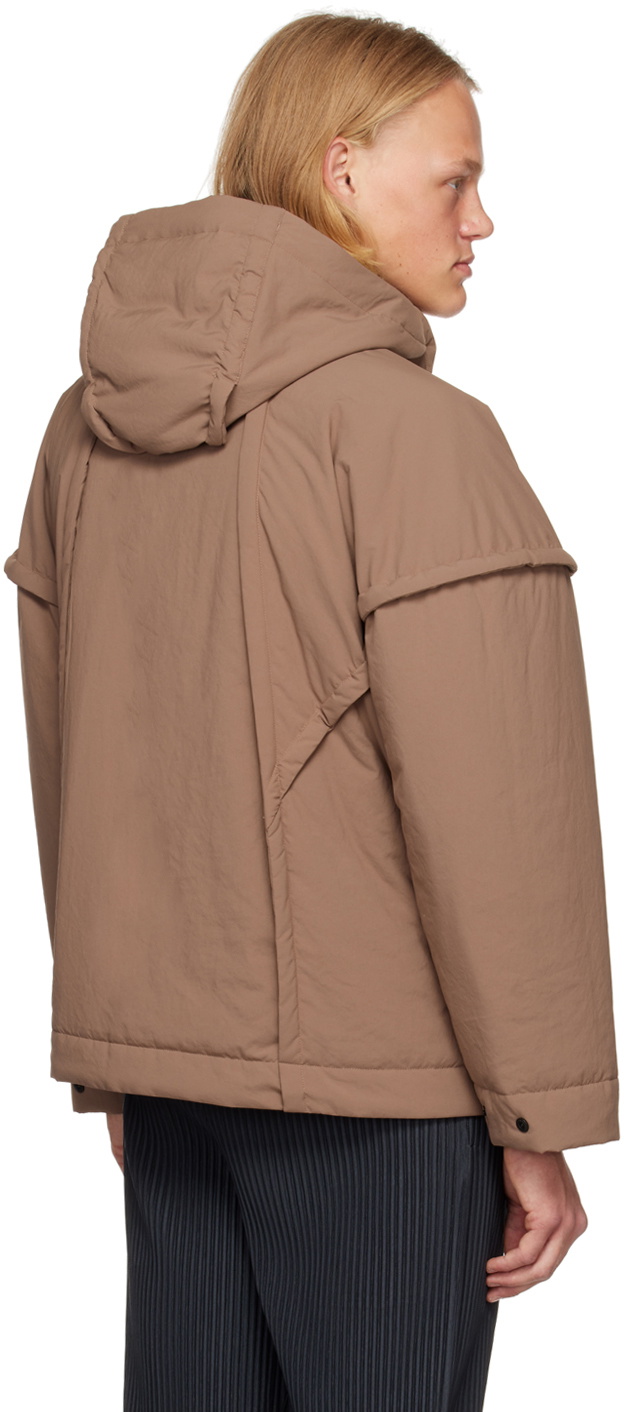 Homme Plissé Issey Miyake Brown Frame Coat Homme Plisse Homme Plissé Issey Miyake Brown Frame Coat Homme Plisse
