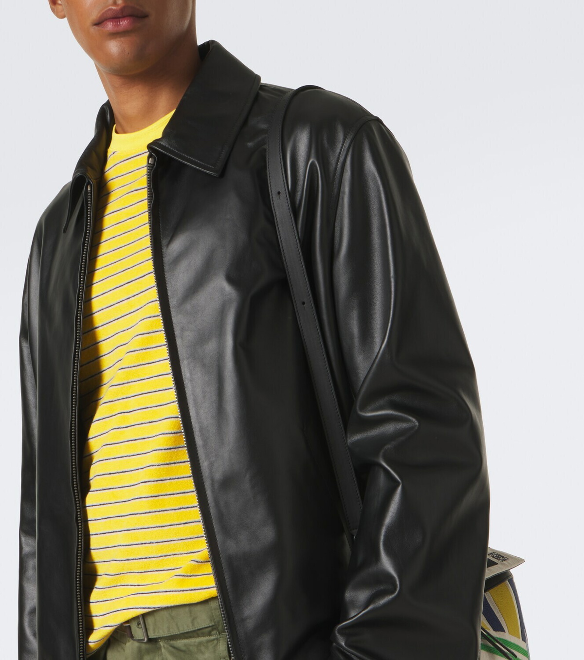 Loewe Striped cotton-blend terry T-shirt