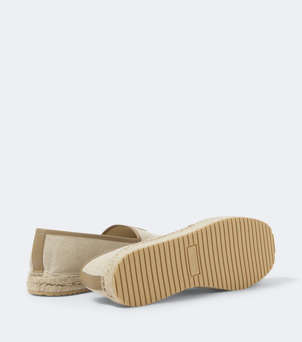 Dolce&Gabbana Emboroidered canvas espadrilles