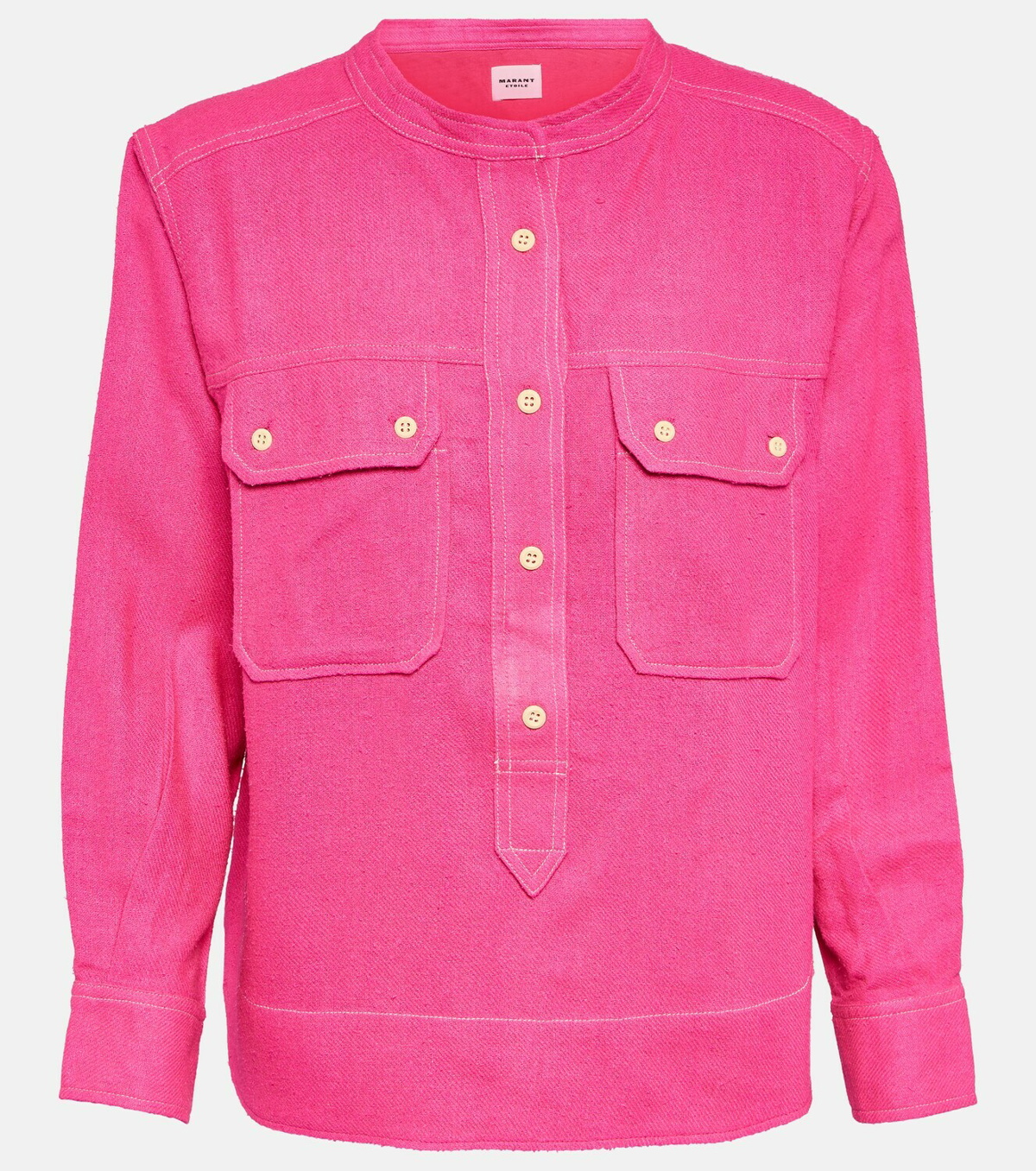 Atwick alpaca wool-blend bralette in pink - Marant Etoile