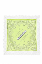 Martine Rose SSENSE Exclusive Green & White Lace Bandana Headband