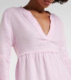 Heidi Klein Baie de Cassis tiered linen kaftan