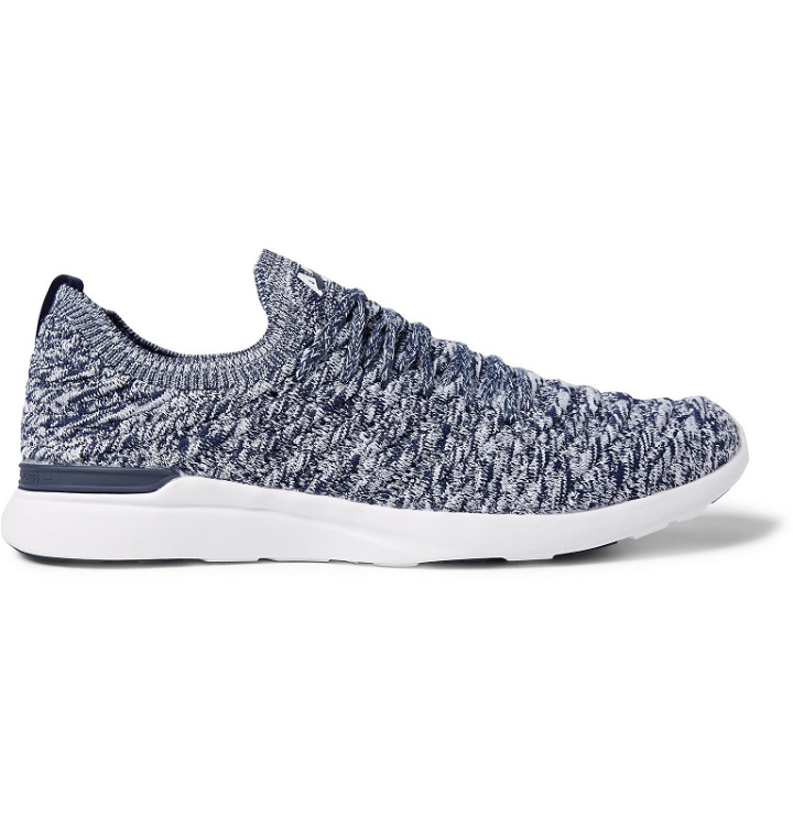 Photo: APL Athletic Propulsion Labs - TechLoom Wave Mélange Running Sneakers - Blue