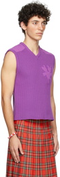 Marc Jacobs Purple Heaven by Marc Jacobs Ribbed Teddy Vest