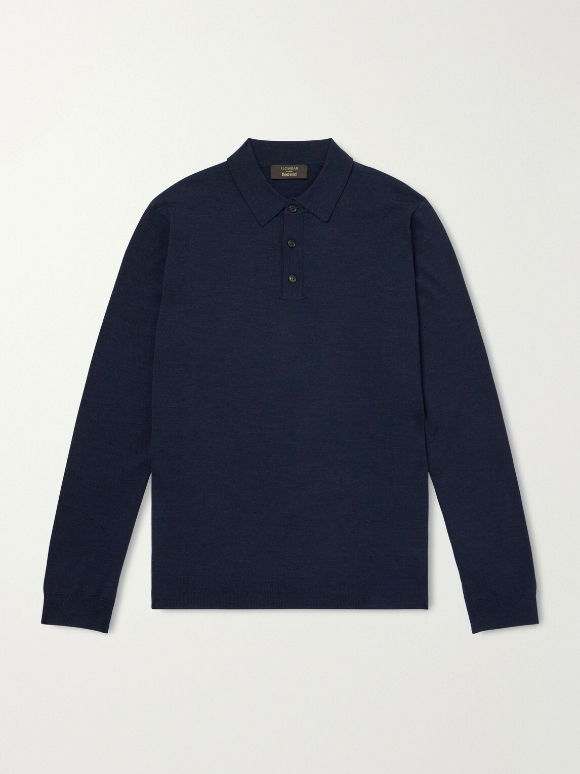 Slowear - Slim-Fit Flexwool Polo Shirt - Blue