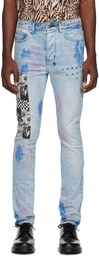 Ksubi Blue Chitch 'The Streets Kolor' Jeans