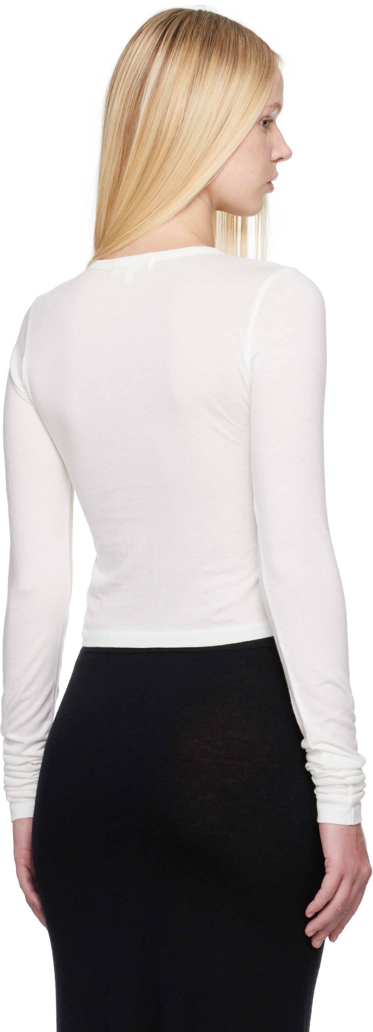 ÉTERNE Off-White Long Sleeve Baby T-shirt