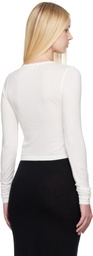 ÉTERNE Off-White Long Sleeve Baby T-shirt