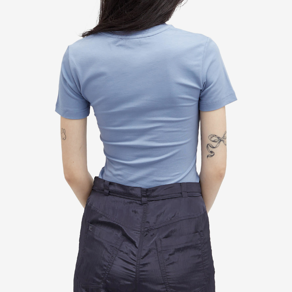 Daily Paper Women's Unit Emb T-Shirt in Country Blue