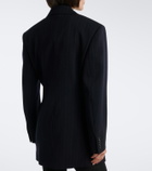 Saint Laurent Chalk stripe double-breasted wool blazer