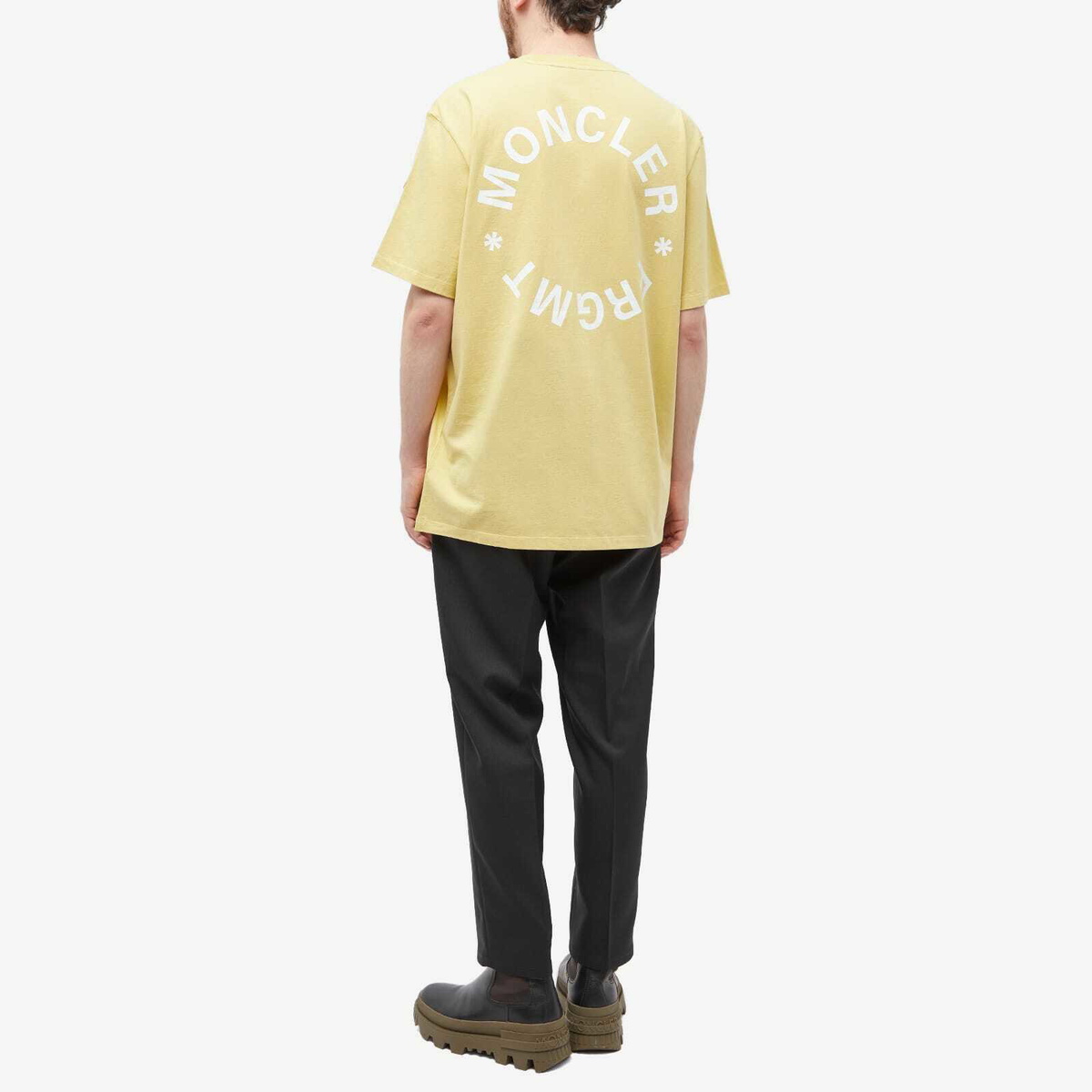 Moncler Men's Genius x Fragment T-Shirt in Yellow Moncler