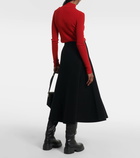 Moncler Wool-blend midi skirt