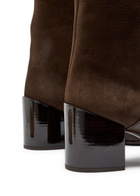 Alaïa Panelled 55 Nubuck Knee-high Boots Brown