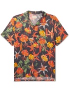 NUDIE JEANS - Arvid Lilies Convertible-Collar Floral-Print TENCEL Lyocell Shirt - Multi - S