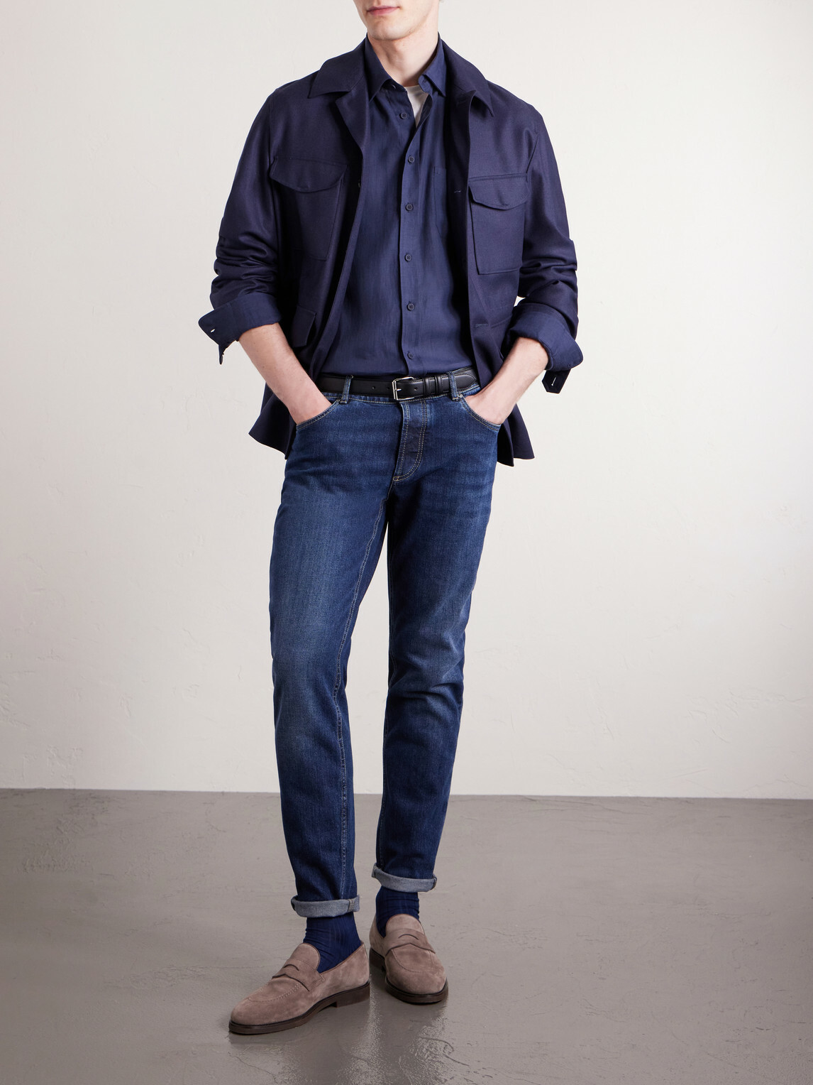 SEASE - Hemp Shirt - Blue