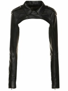 RICK OWENS - Cropped Leather Bolero Jacket