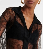 Tove Lucie floral lace silk top