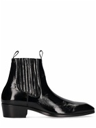 TOM FORD - 40mm Crackle Leather Ankle Boots