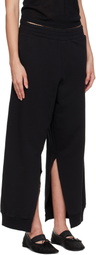 MM6 Maison Margiela Black Cotton Lounge Pants