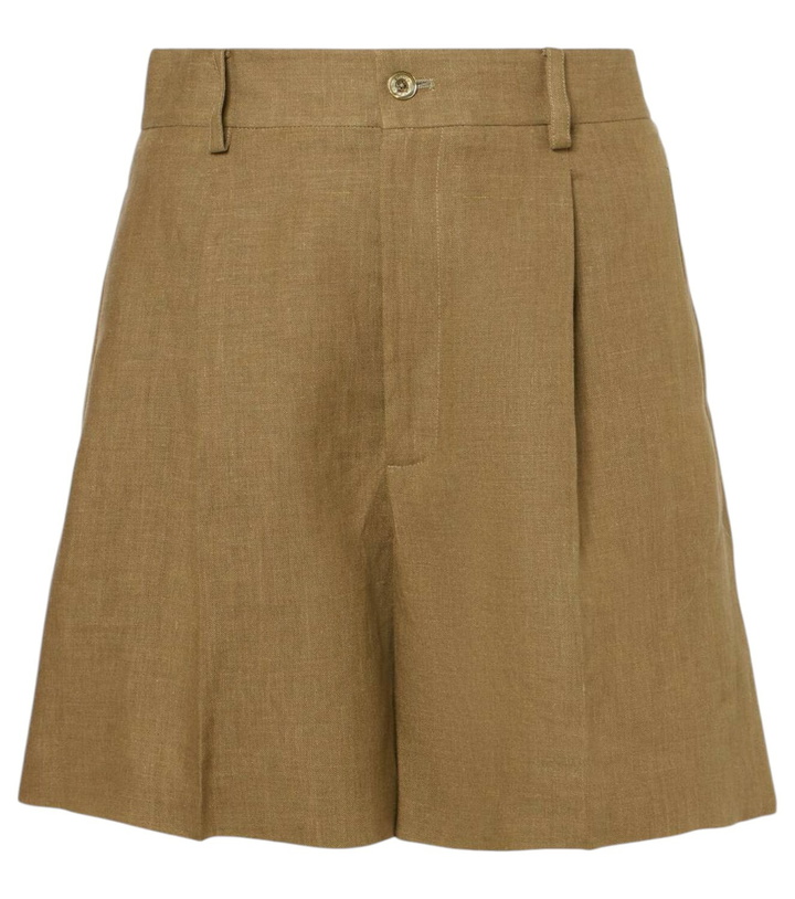 Photo: Ralph Lauren Collection Tracy pleated linen shorts