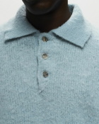 Ami Paris Polo Sweater Blue - Mens - Pullovers