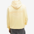 Represent Men's Owners Club Hoodie in Pastel Yellow