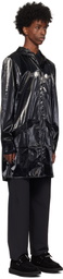 RAINS Black Long Jacket