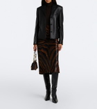 Simkhai Piedra printed calf hair shoulder bag