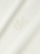 The Elder Statesman - Cotton and Cashmere-Blend T-Shirt - White