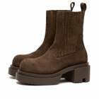 Rick Owens Women's Bogun Suede Ankle Boot in Dark Dust