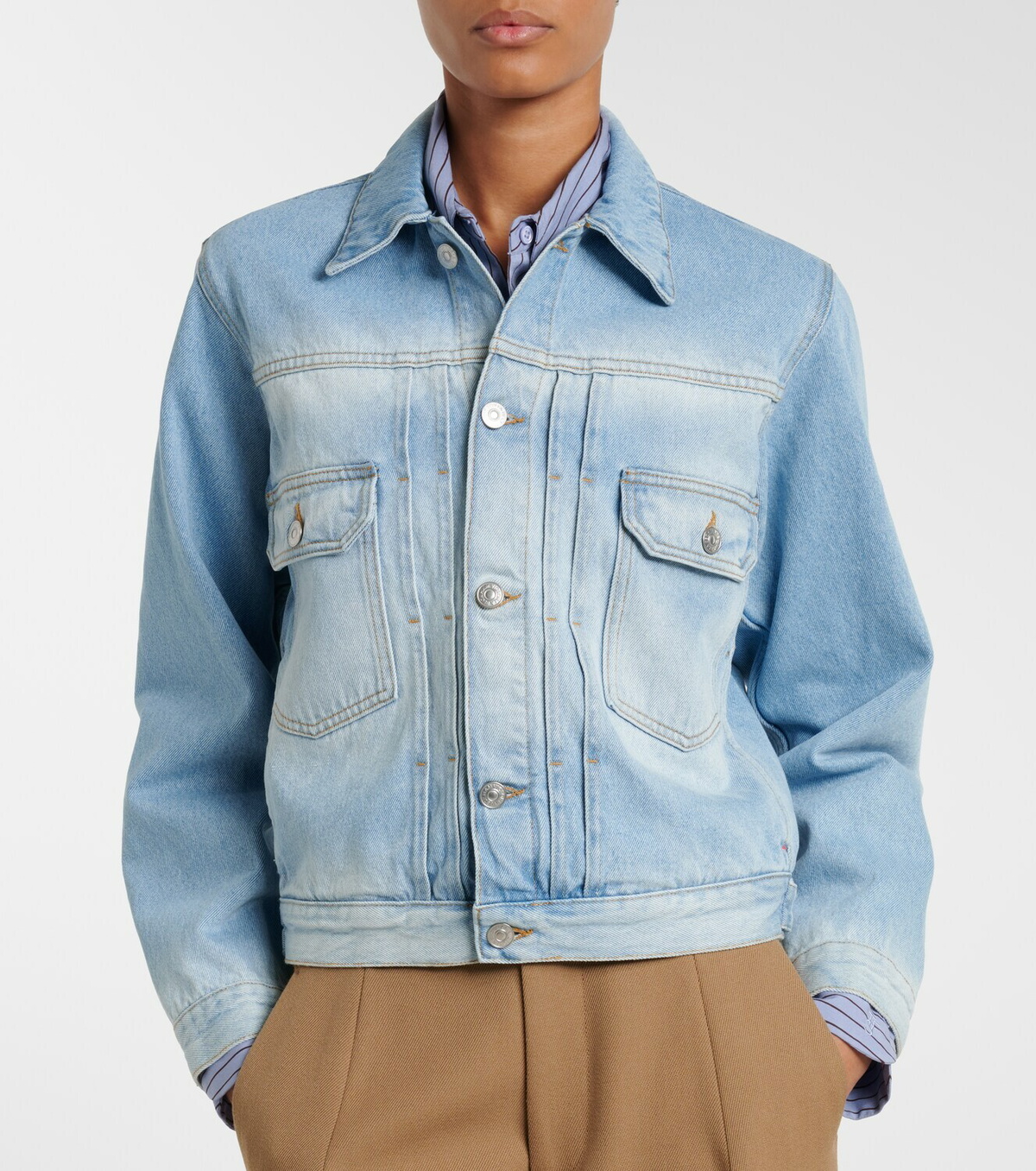 Victoria Beckham Faded denim jacket