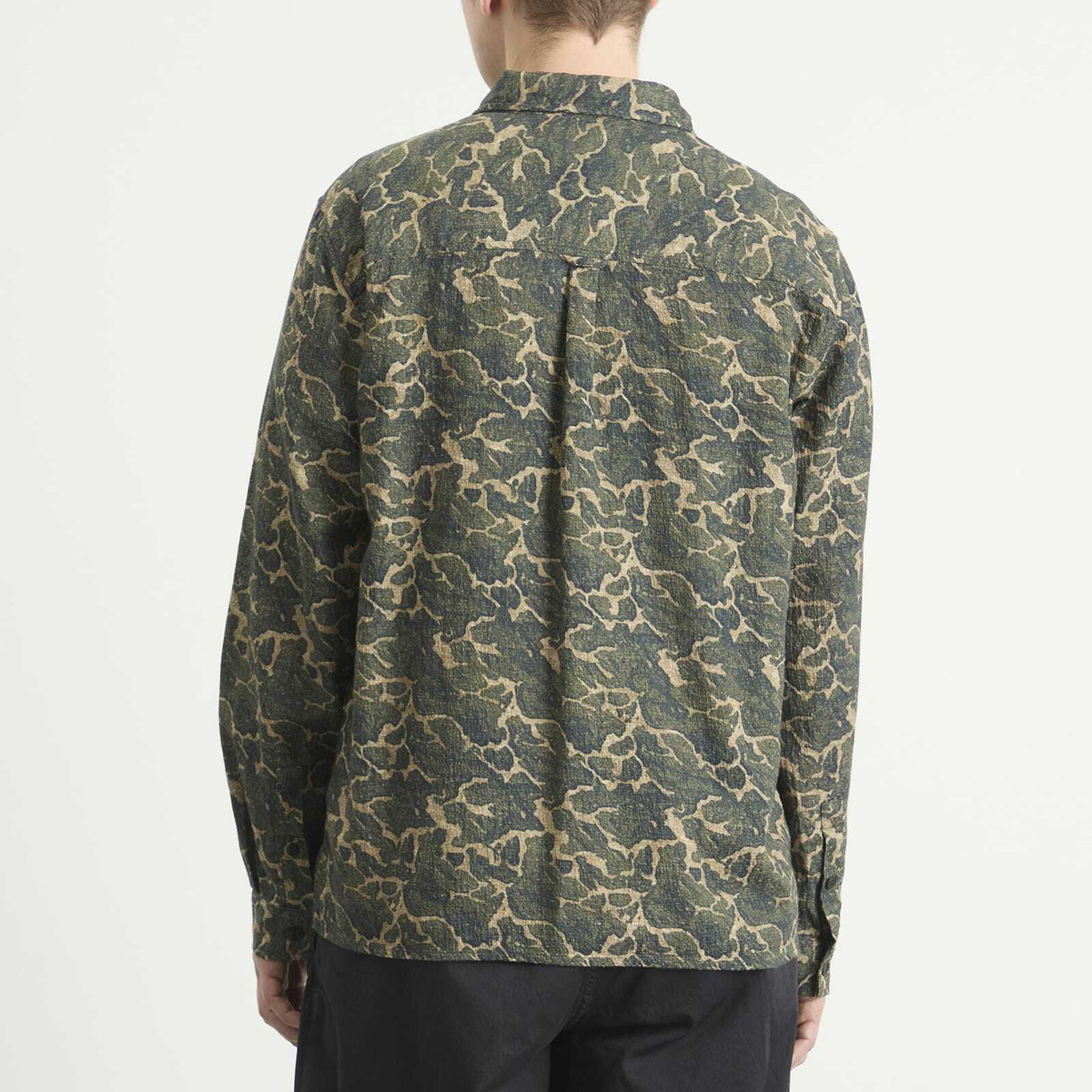 Kestin Men's Landscape Print Taymount Overshirt in Olive