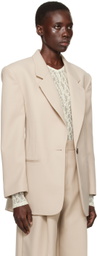 CAMILLA AND MARC Beige Rhett Blazer