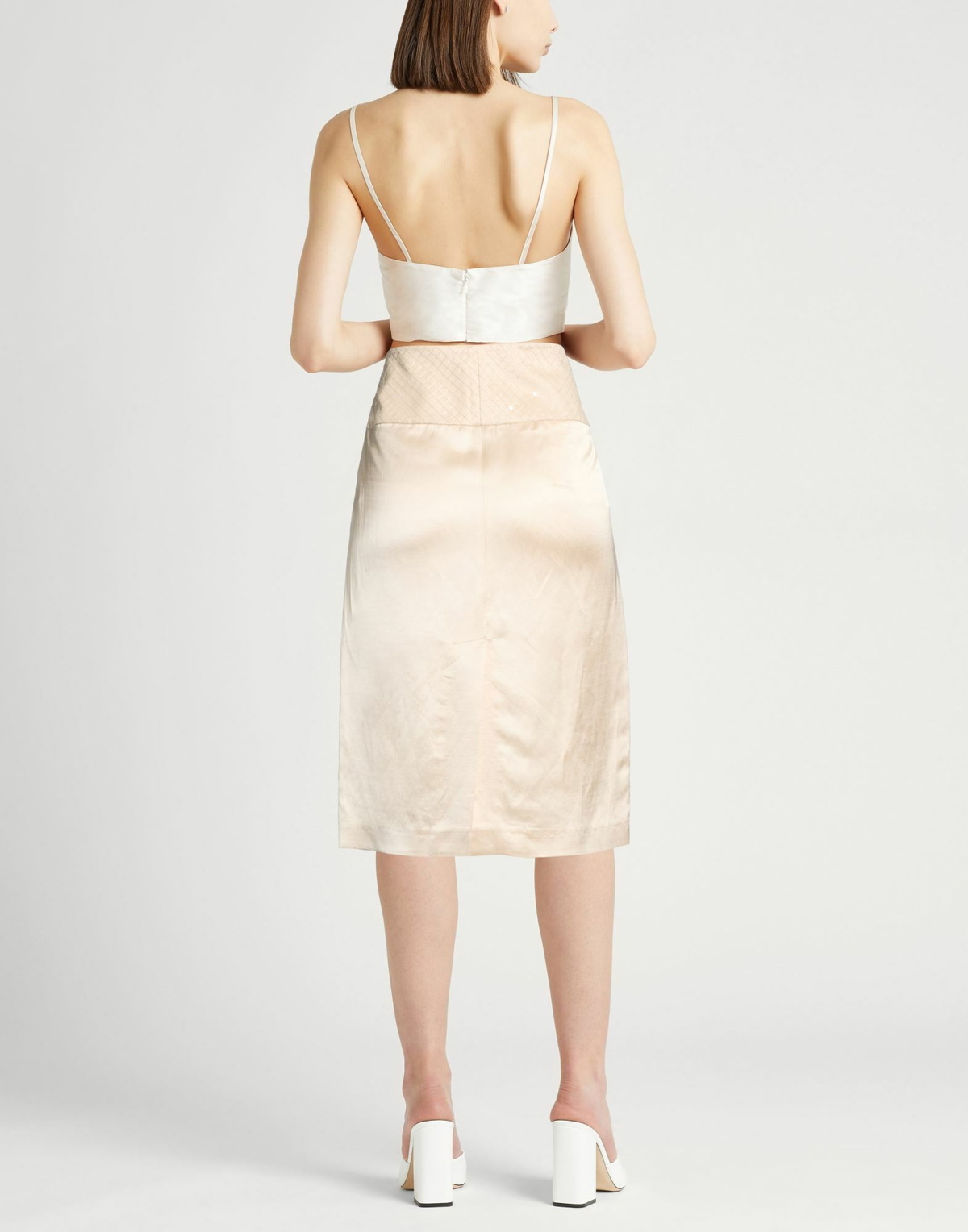 Peserico Womens Midi skirt in Beige