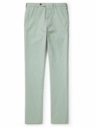 Sid Mashburn - Slim-Fit Straight-Leg Garment-Dyed Cotton-Twill Trousers - Green