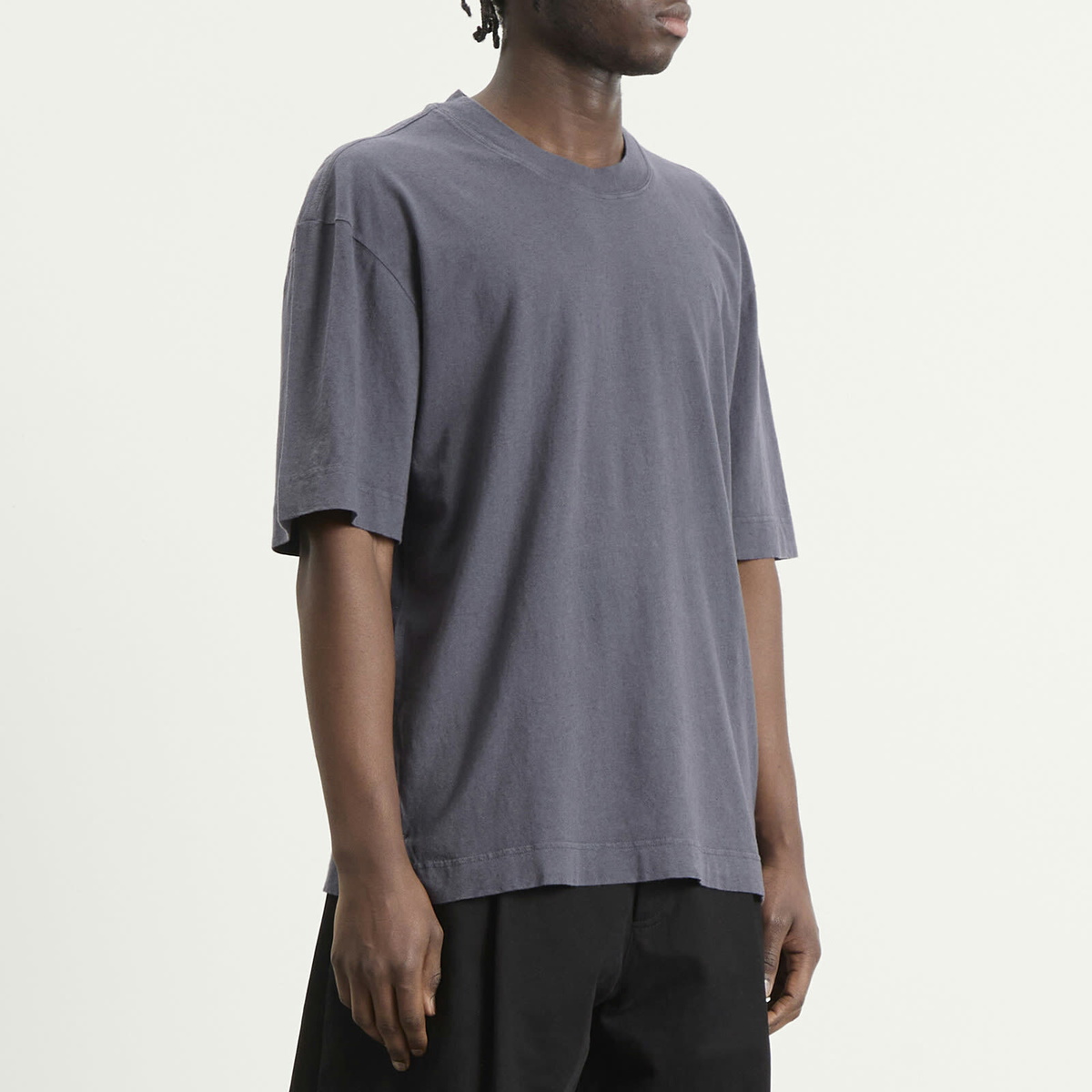 MHL by Margaret Howell Men's Simple T-Shirt in Slate Blue