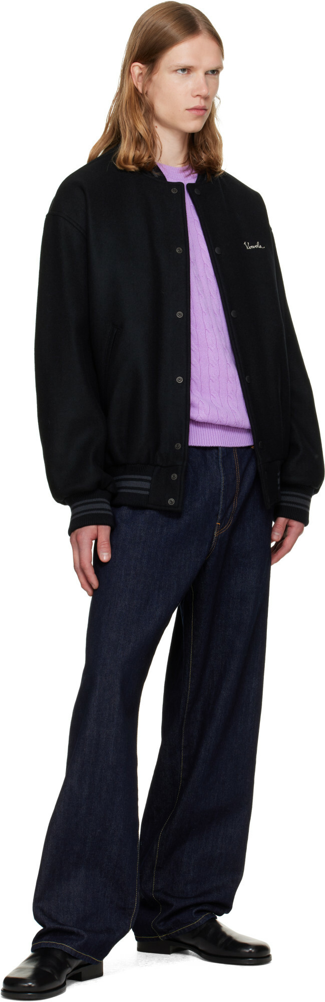 vowels Blue Baggy Jeans