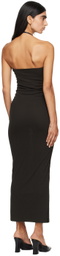 Nanushka Black Eliz Midi Dress