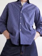 Noah - Oversized Checked Cotton-Poplin Shirt - Blue
