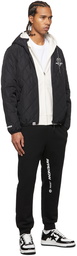 AAPE by A Bathing Ape Black Down Quilted Logo Jacket