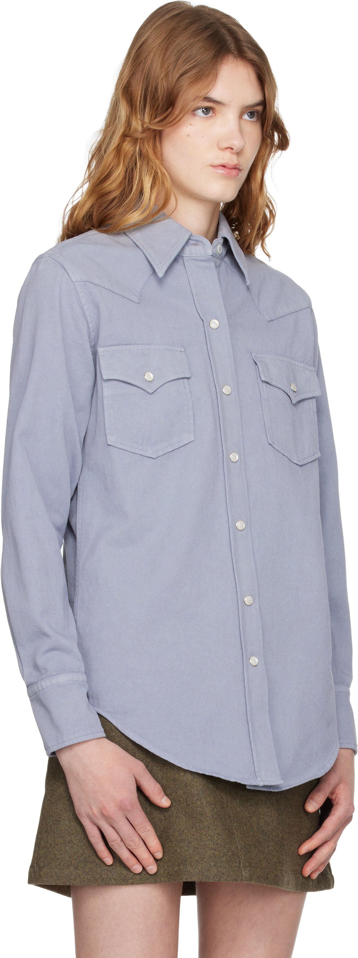 A.P.C. Blue Western Shirt