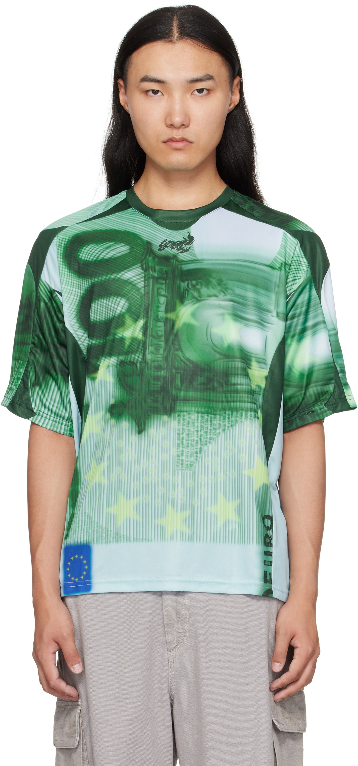 Gerrit Jacob Blue Printed Shirt Gerrit Jacob